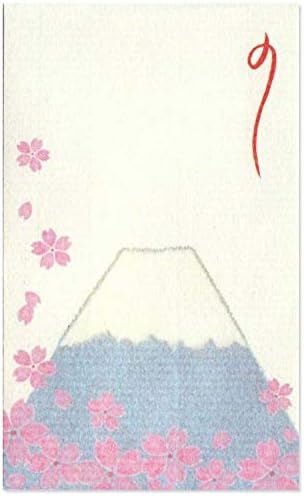 [ .co.jp בלעדי] Washi Kawasumi Washi Pochibukuro, Chigiri-Ei, Brossoms Cherry והר פוג'י, חבילה של 100